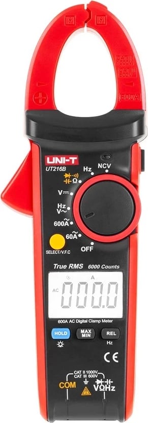 Klampermetër UNI-T UT216B, 600 Amp, True RMS