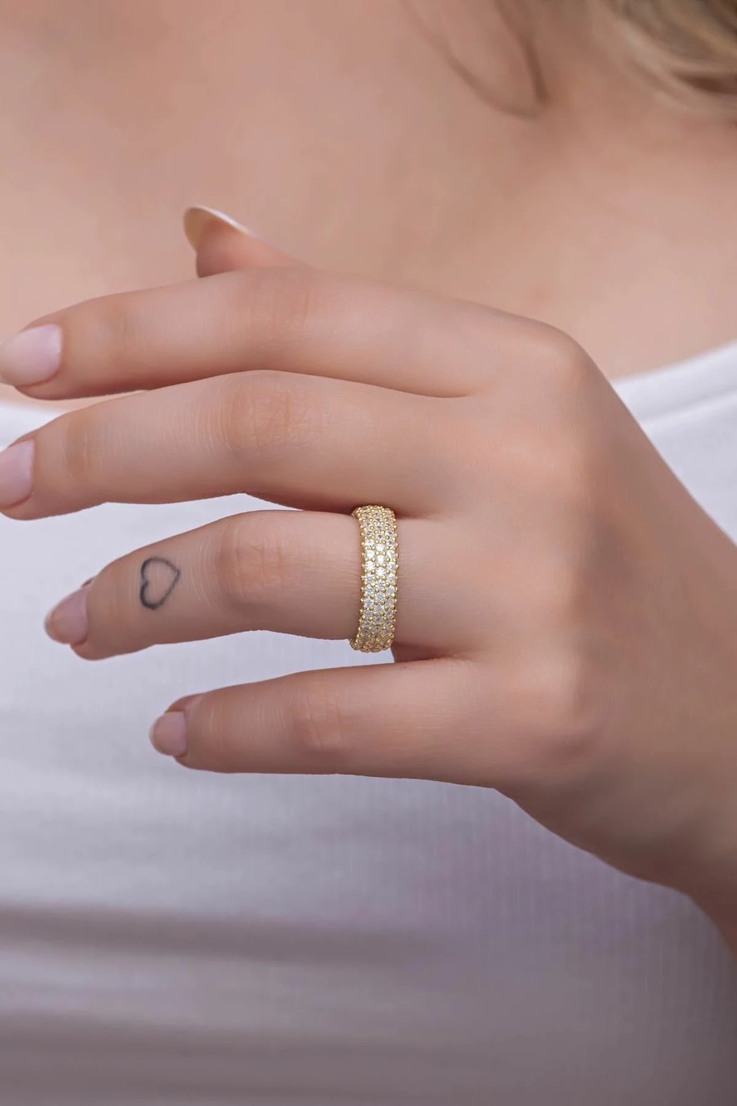 Unazë argjendi ngjyrë ari, Jumeon, NRZ999174-15