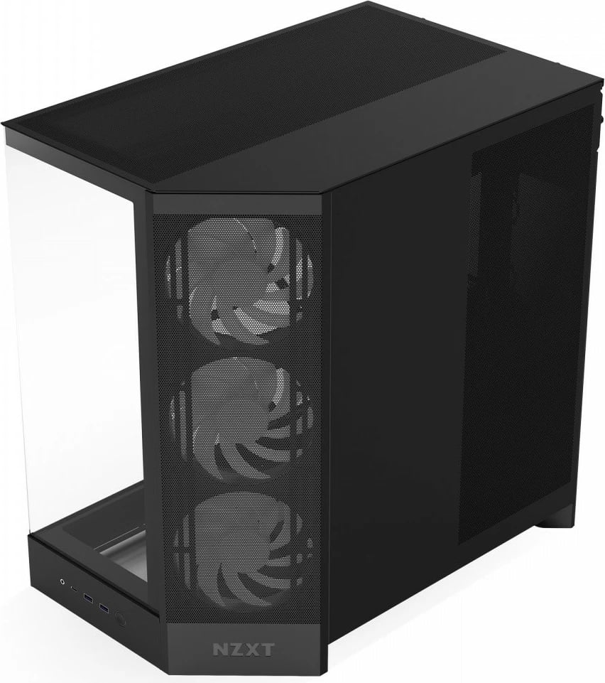 Kasë NZXT H9 Flow RGB (2025) CM-H92FB-R1 Midi Tower ATX, xham i temperuar, mbështetje radiator 420 mm, deri 10 fenera, e zezë Kasë NZXT H9 Flow RGB (2025) CM-H92FB-R1 Midi Tower ATX, xham i temperuar, mbështetje radiator 420 mm, deri 10 fenera, e zezë