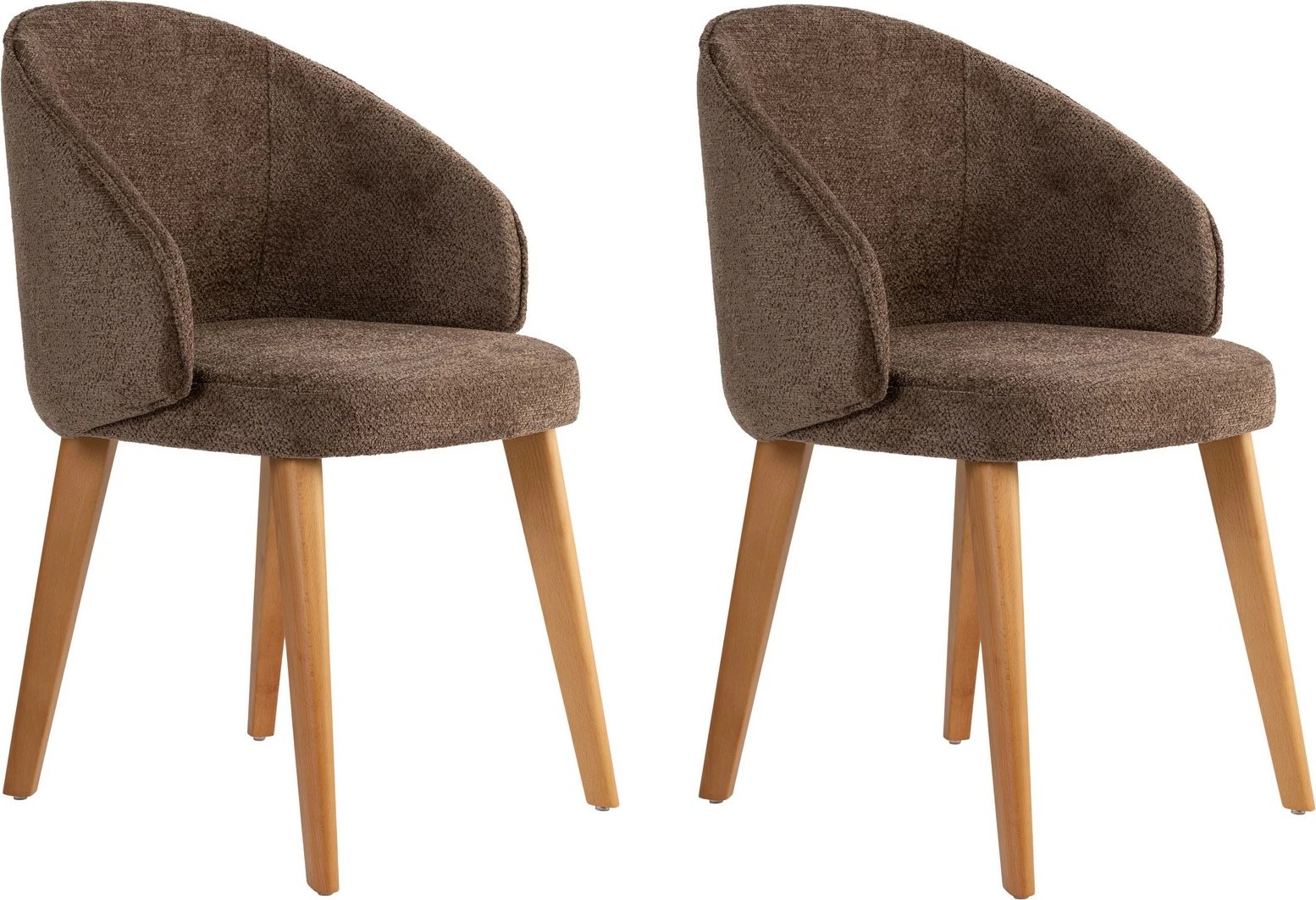 Set karrigesh (2 copë), Skye Decor, Bentley, kafe, lisi i errët