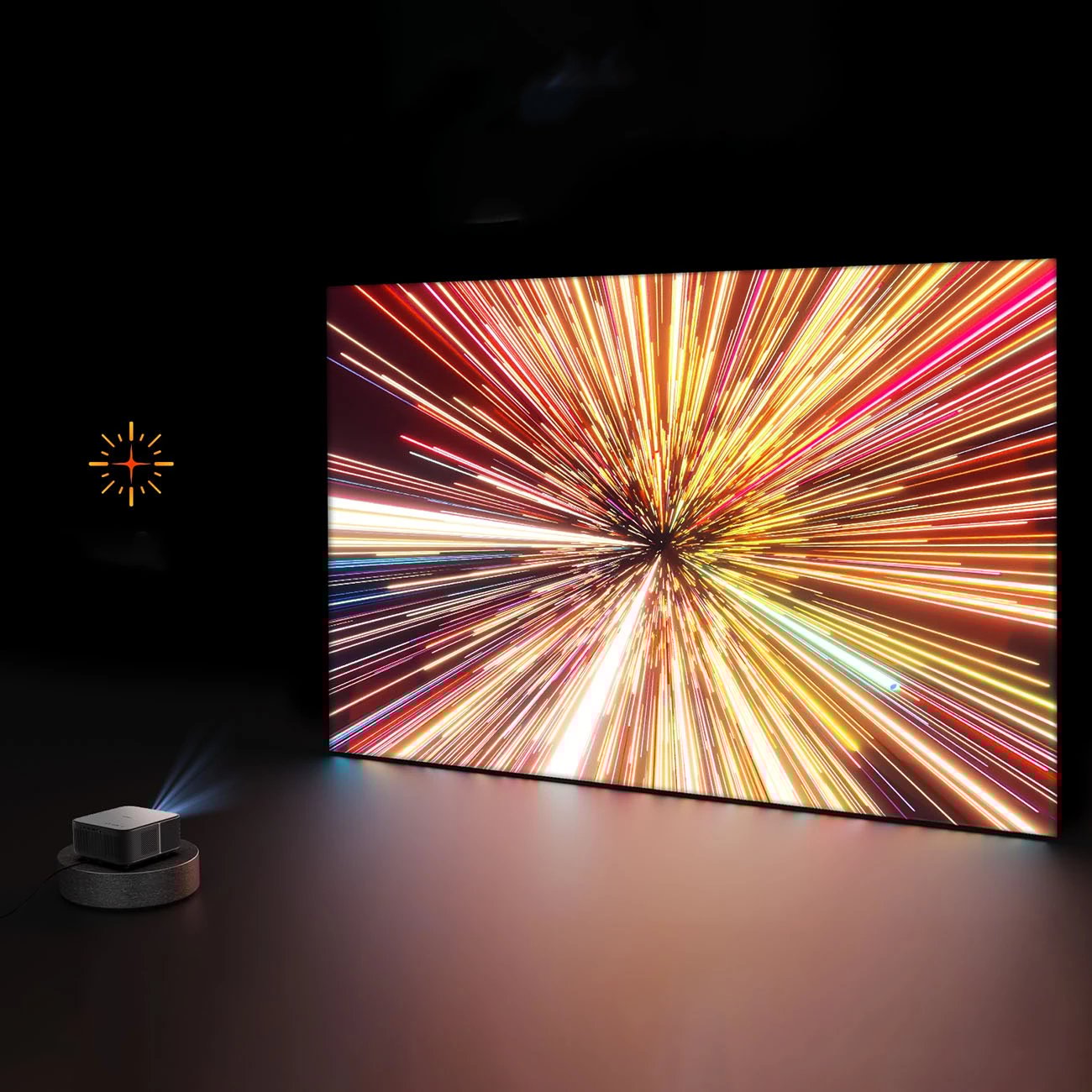 Projektor multimedial Yaber K3 Pro me JBL altoparlantë dhe subwoofer, FullHD 1080p, i zi