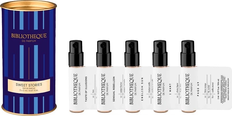 Eau de Parfum për femra Bibliotheque de Parfum Sweet Stories Set 5x2ml
