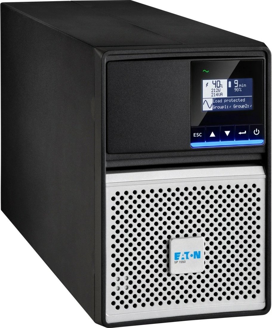 UPS Eaton 5P1550IG2, 1550 VA, 1350 W, Tower, Ekran LCD, Zi/Argjendtë