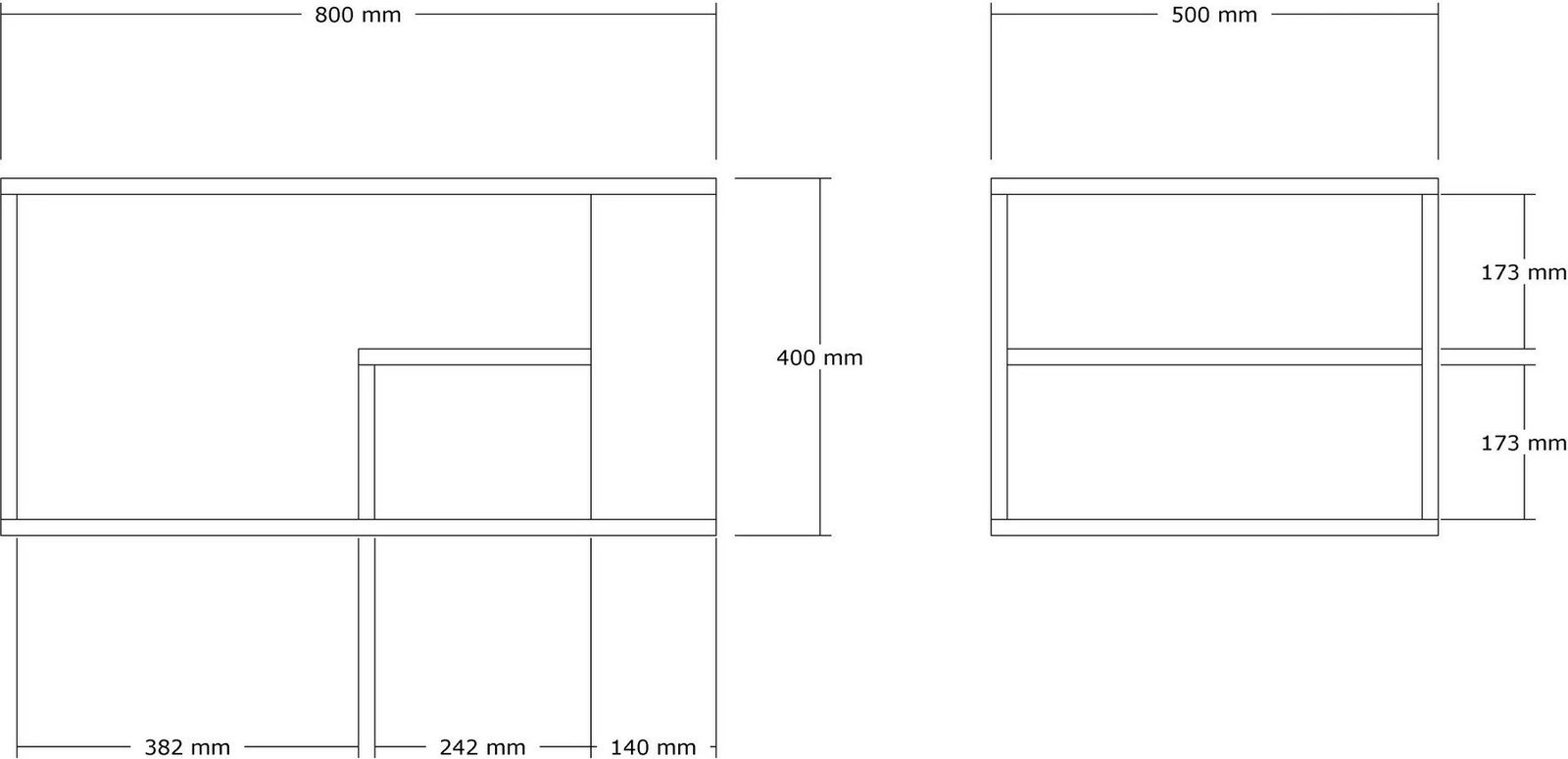 Tavolinë kafeje Hanah Home, Eros, ngjyrë travertin