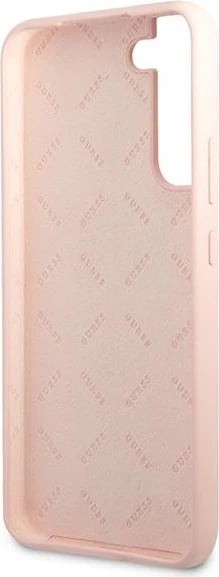 Mbështjellës Guess Silicone Script për Samsung Galaxy S22+, Rozë