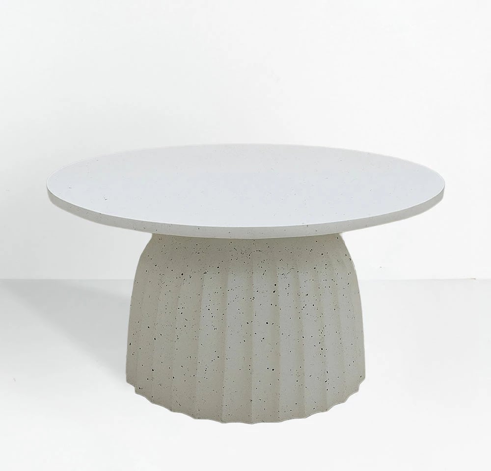 Set tavolinash kafeje TOLEDO, e bardhë me dizajn, 60x60x38cm