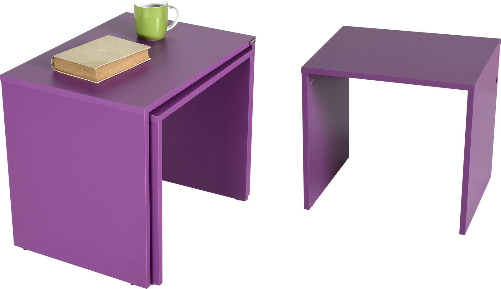 Tavolina ndihmëse të vendosshme, ngjyrë vjollcë, Hanah Home, Shp-103-Uu-1