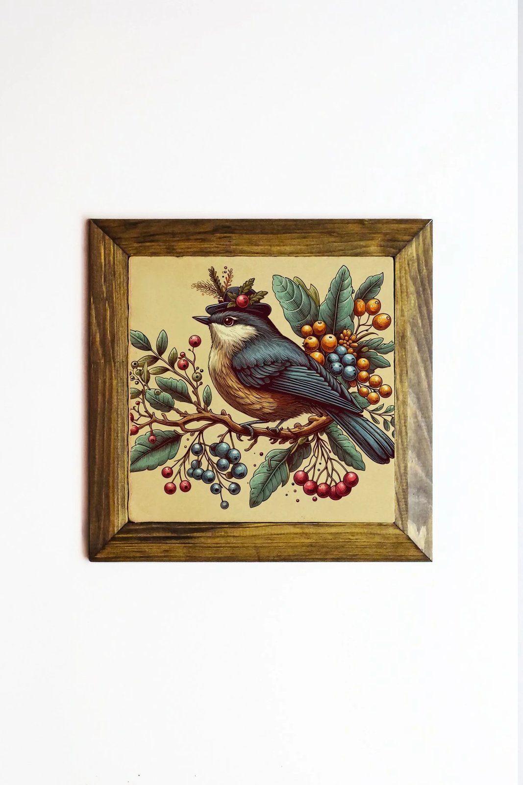 Pikturë dekorative me kornizë, Wallity, Ersytastablo23 - 26, shumëngjyrëshe, 26x26cm