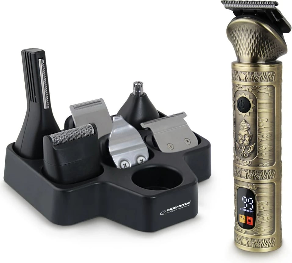 Makinë rroje Esperanza EBC006, 7-në-1, pa kabllo, çelik inoks