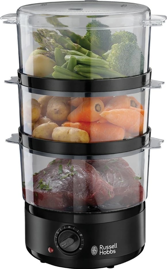 Avullues ushqimi Russell Hobbs 26530-56, 7L, 3 shporta, i zi/transparente