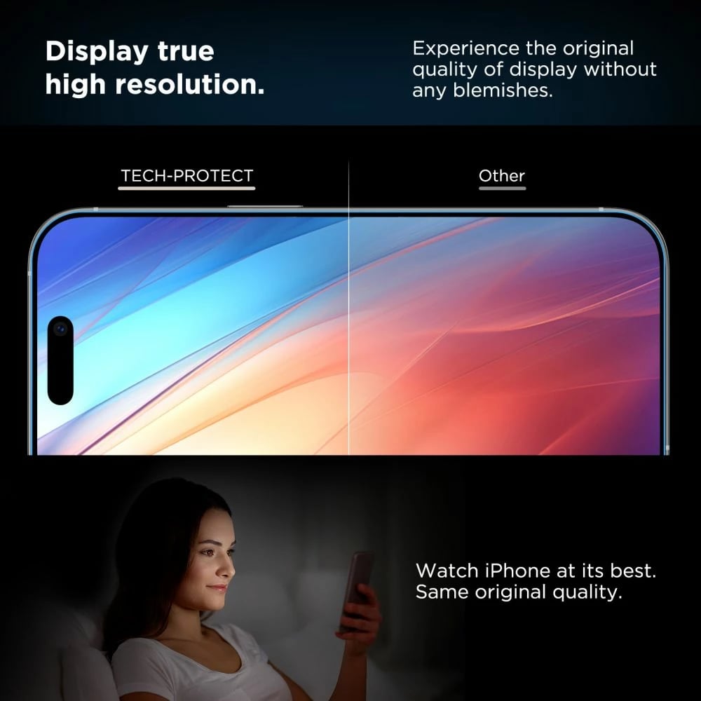 Mbrojtës ekrani Tech-Protect Quick Set+ për iPhone 13 / 13 Pro / 14, 2 copë