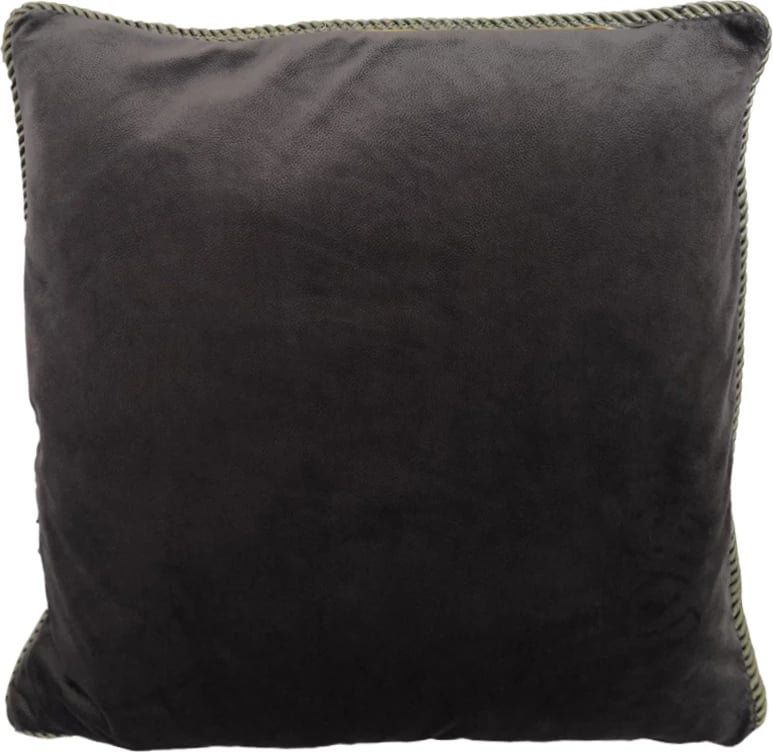 Jastëk dekorativ Solid, kadife, ngjyrë gri, 50x50cm