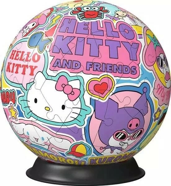Puzzle 3D Ravensburger Hello Kitty, 72 pjesë, plastikë, 12.9 cm