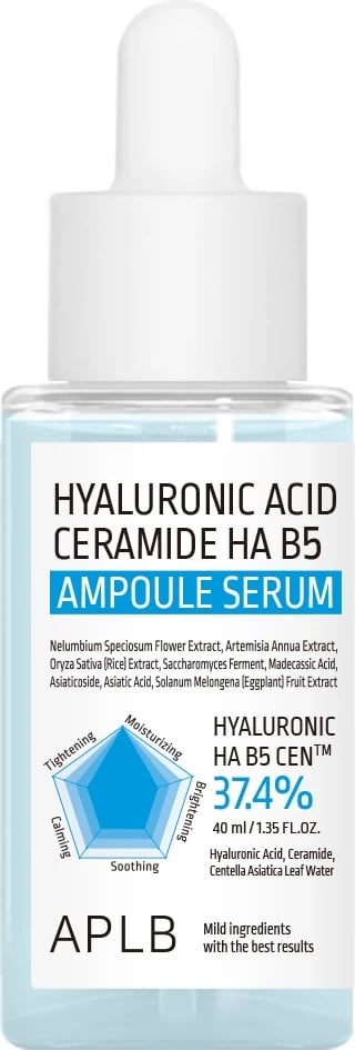 Serum për fytyrë APLB Hyaluronic Acid Ceramide HA B5 për femra, 40ml