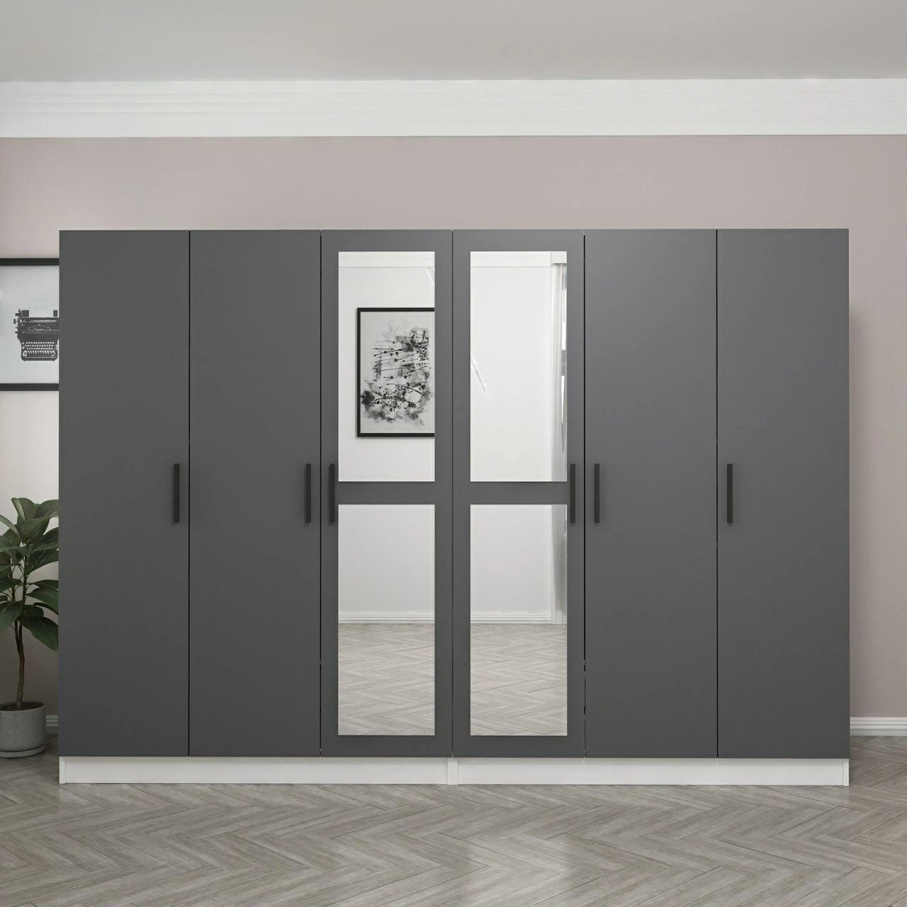 Dollap Skye Decor, ngjyrë antracit, Kale - 5067