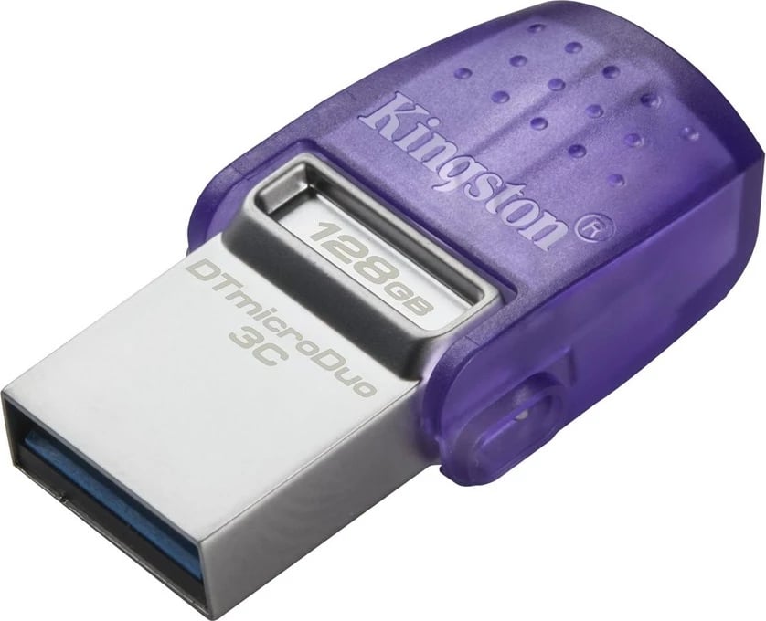 USB Kingston, USB Type-A/C 3.2 Gen 1, 64GB, vjollcë/ argjend USB Kingston, USB Type-A/C 3.2 Gen 1, 64GB, vjollcë/ argjend