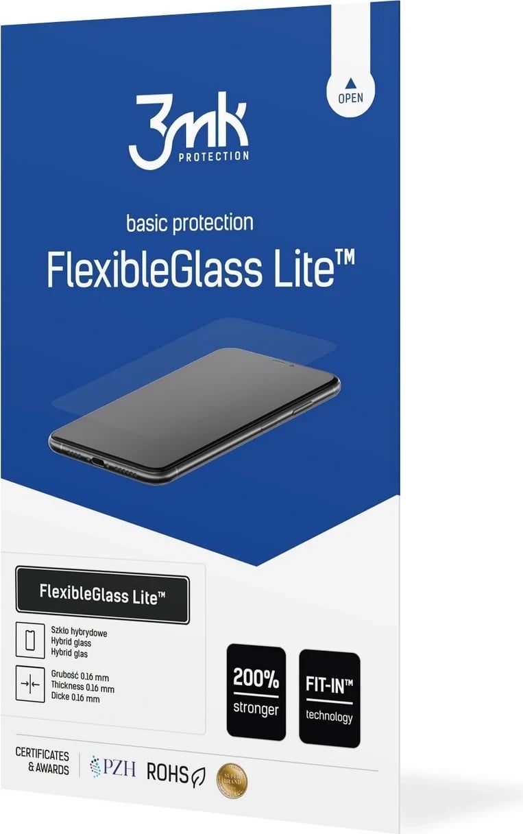 Mbështjellës për Celular Motorola Moto G9 Plus, 3MK FlexibleGlass Lite, Transparent