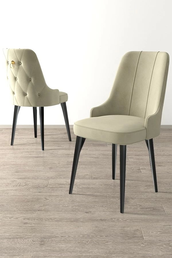 Set karrigesh (2 copë) Hanah Home, Newa, krem, e zezë