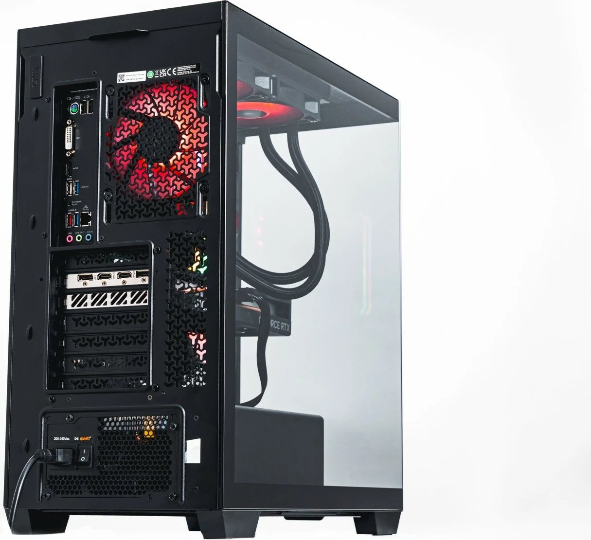 Kasë gaming OPTIMUS E-Sport GA520T-CR7, AMD Ryzen 7 5800X, 16 GB RAM, 1 TB SSD, GeForce RTX 4060, E zezë