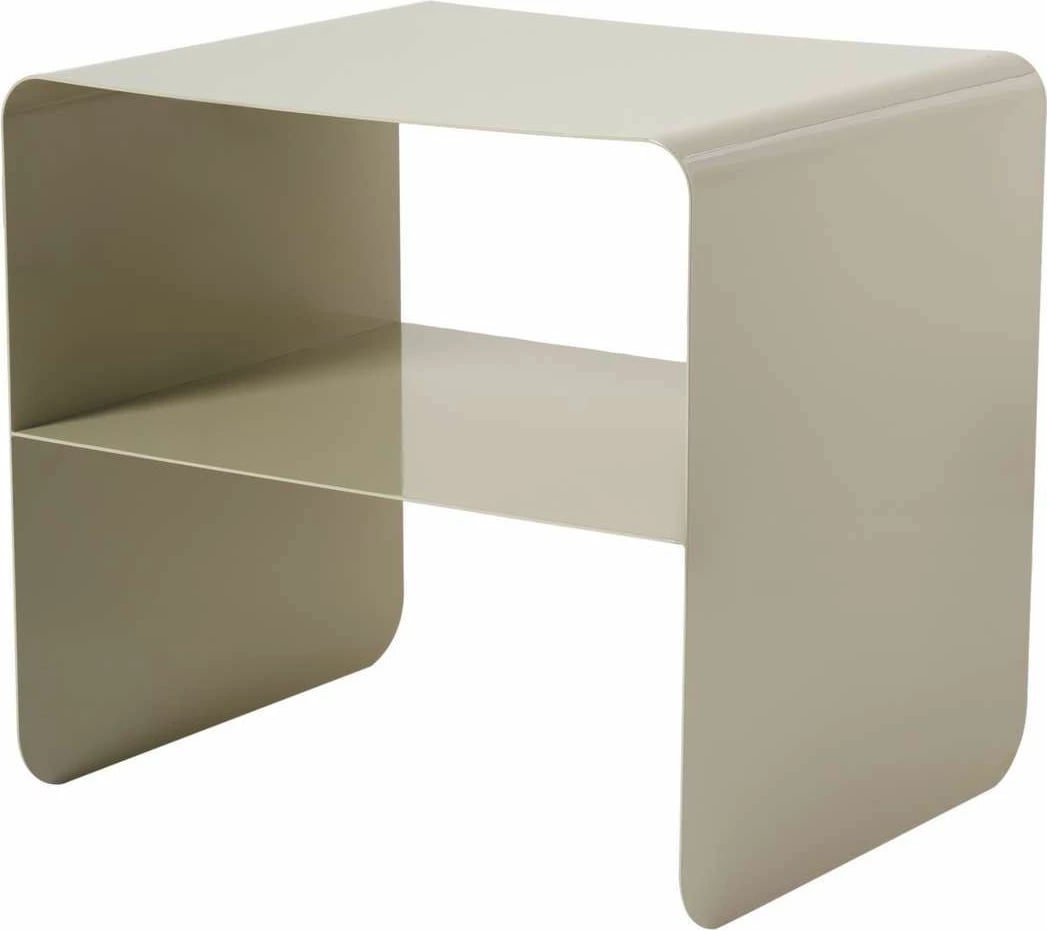 Tavolinë anësore metalike, ngjyrë taupe, Skye Decor, SHB-013-B