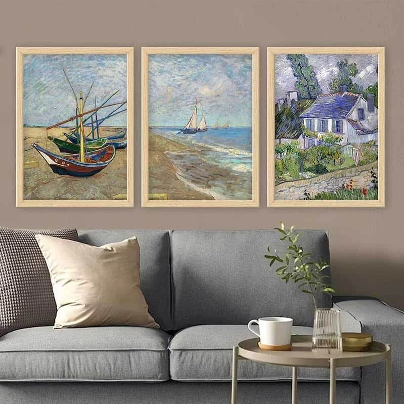 Pikturë dekorative me kornizë (3 copë), Wallity, 3NTC_UN3864925_5575