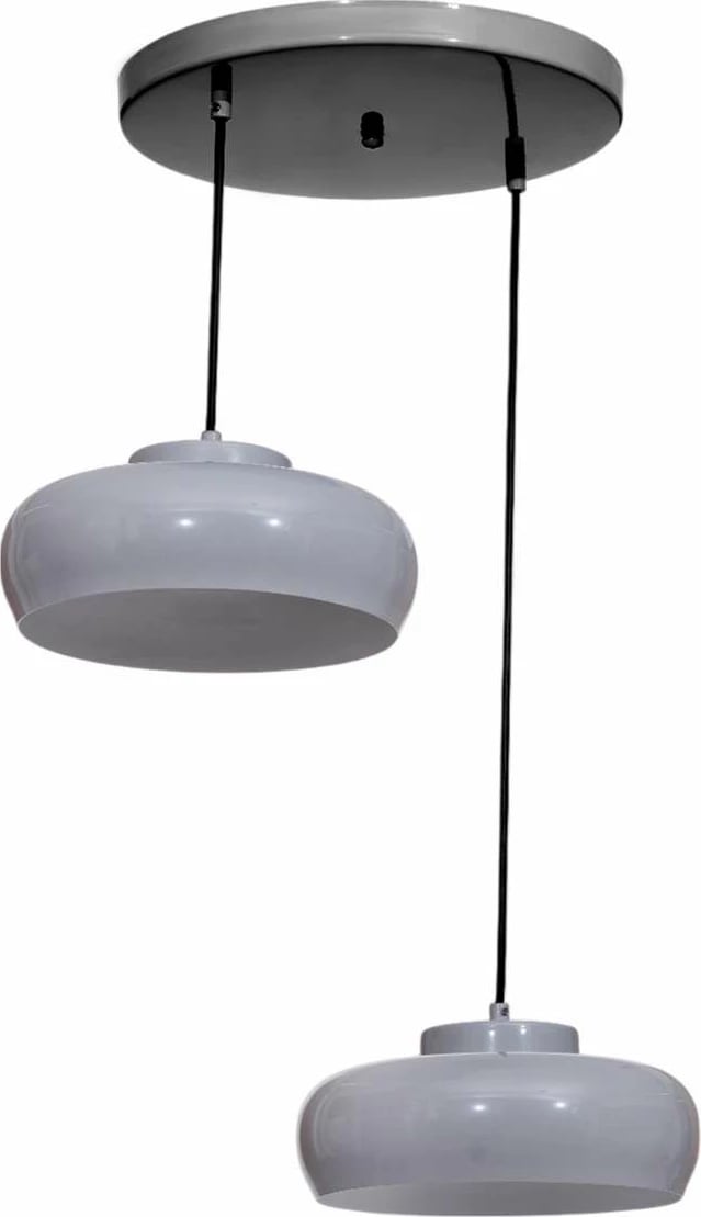 Llambë tavani Opviq, gri dhe e zezë, 9028-2