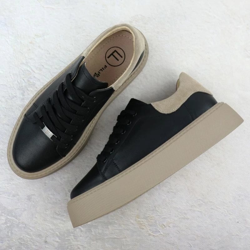 Atlete platforme femra Filippo DP6119, të zeza