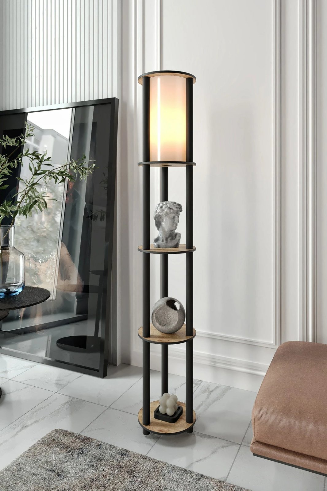 Llambë dyshemeje Opviq, ngjyrë arre, KS-11107