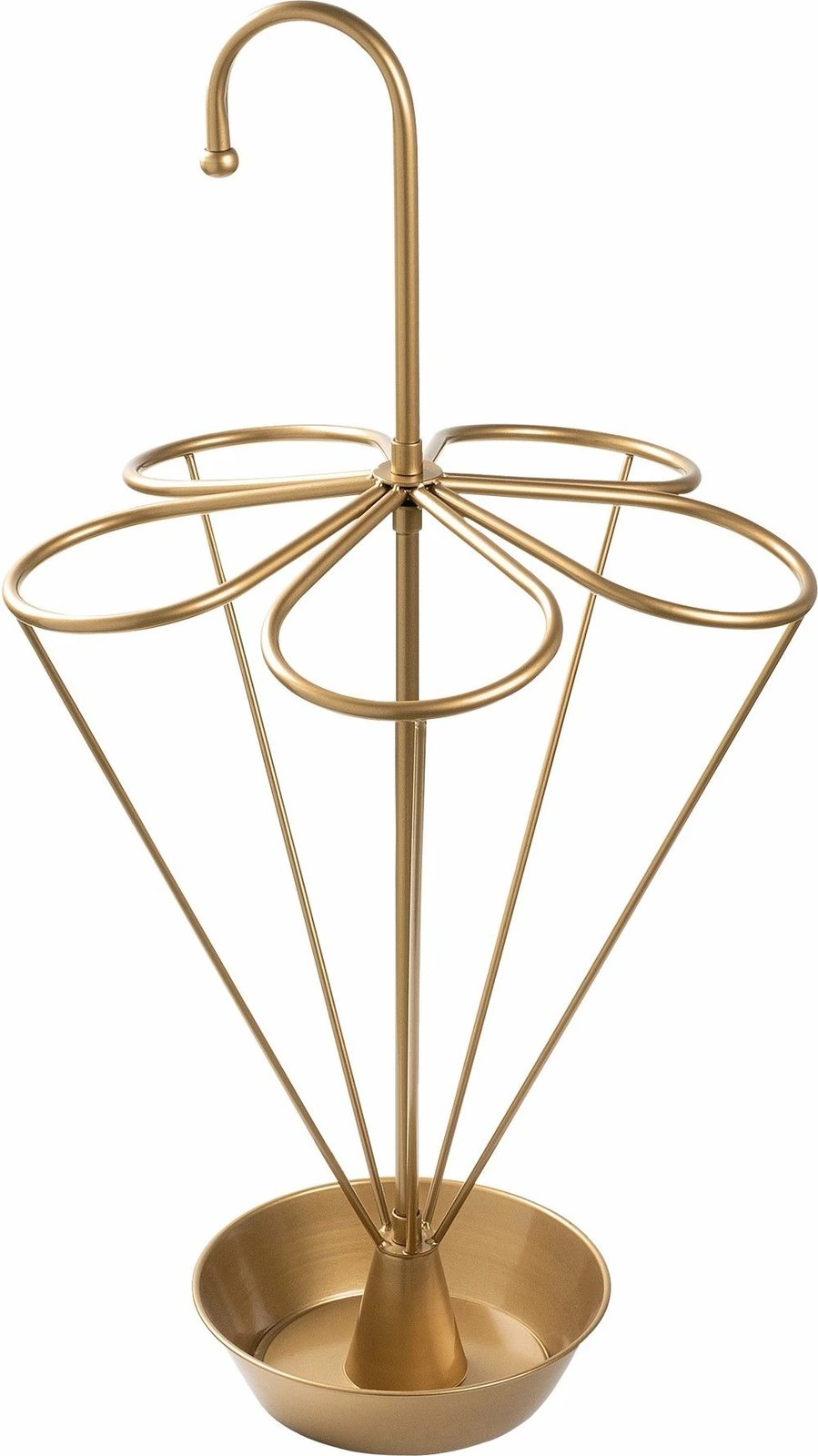 Stendë për ombrella, metalike, ngjyrë ari, Evila Originals, 40x40x76cm