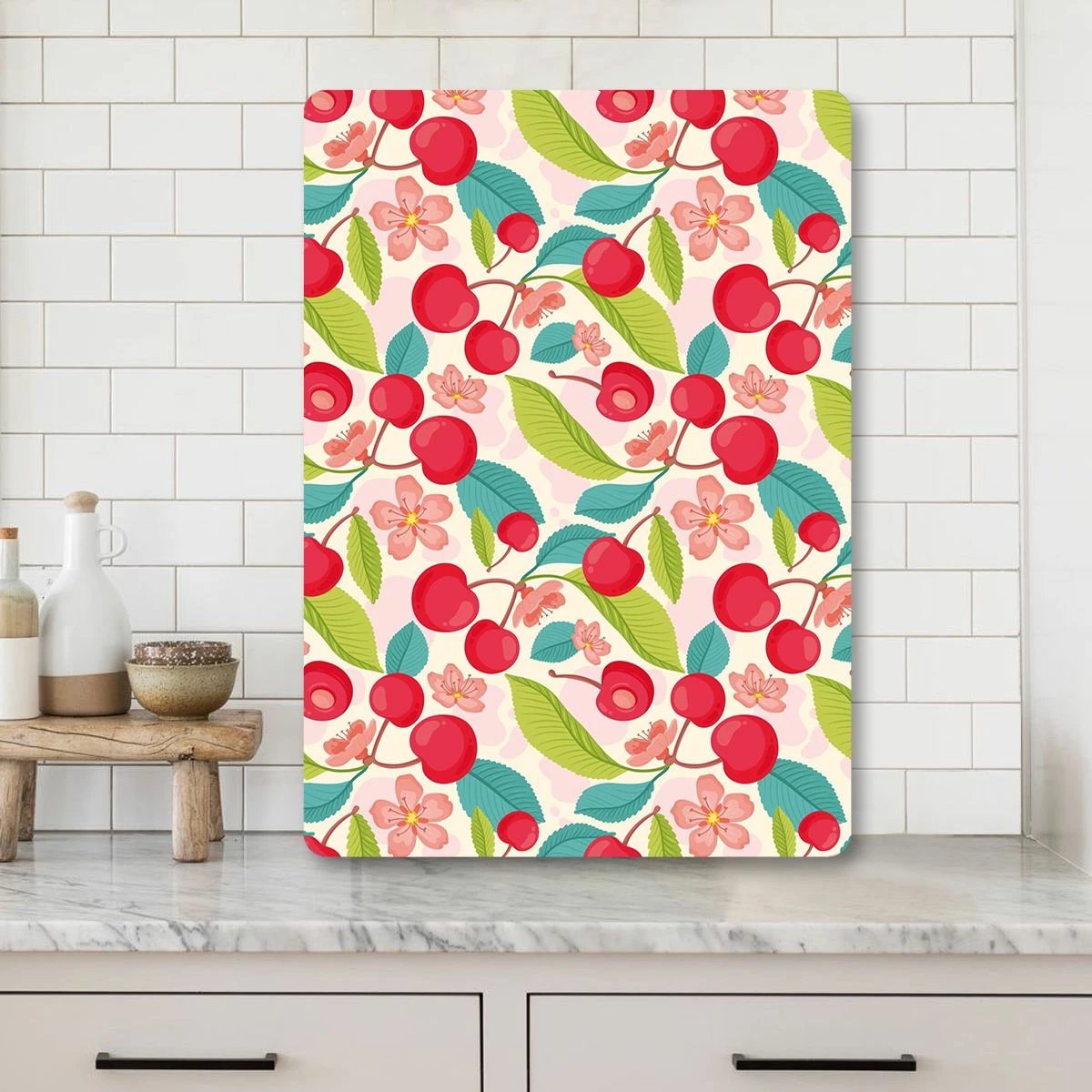 Dërrasë prerëse Hermia, qelq i temperuar, shumëngjyrëshe, Ckt69 - 2030, 20x30cm