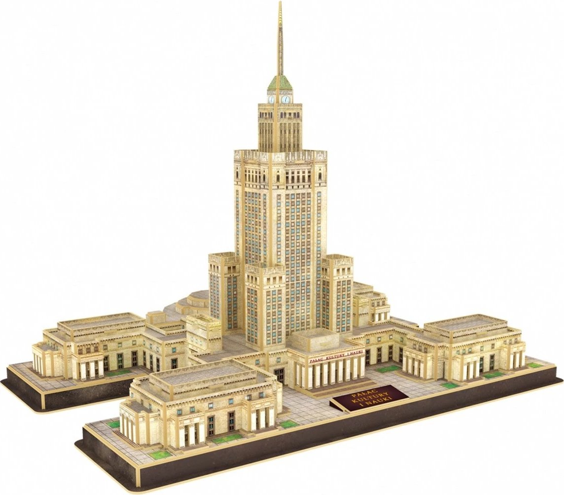 Puzzle 3D Cubic Fun Palace of Culture and Science 144 pjesë Puzzle 3D Cubic Fun Palace of Culture and Science 144 pjesë