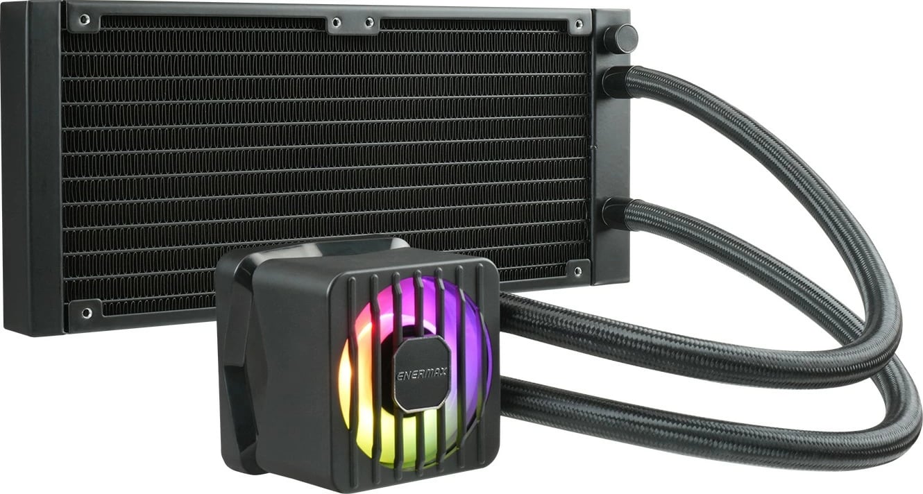Ftohës uji CPU Enermax LIQMAXFLO ELC-LMF240-SF, 240mm, RGB, i zi