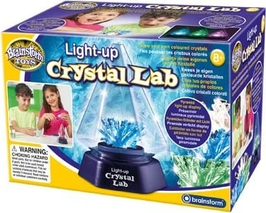 Set shkencor edukativ MG DYSTRYBUCJA Glowing Crystal Laboratory, E2075, me ndriçim LED, pa bateri