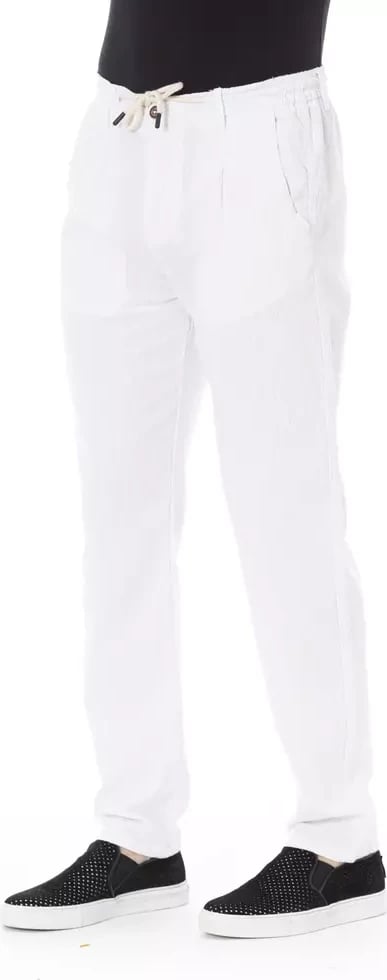 Pantallona për meshkuj Baldinini Trend, të bardha