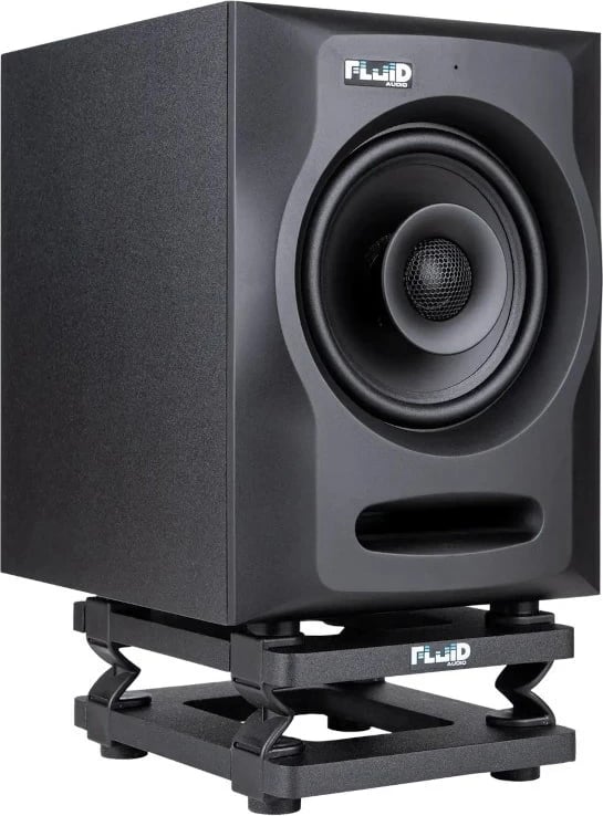 Stenda për monitorë studio Fluid Audio DS5, 4-5 inç, Plastike, Zezë, Set 2 copë