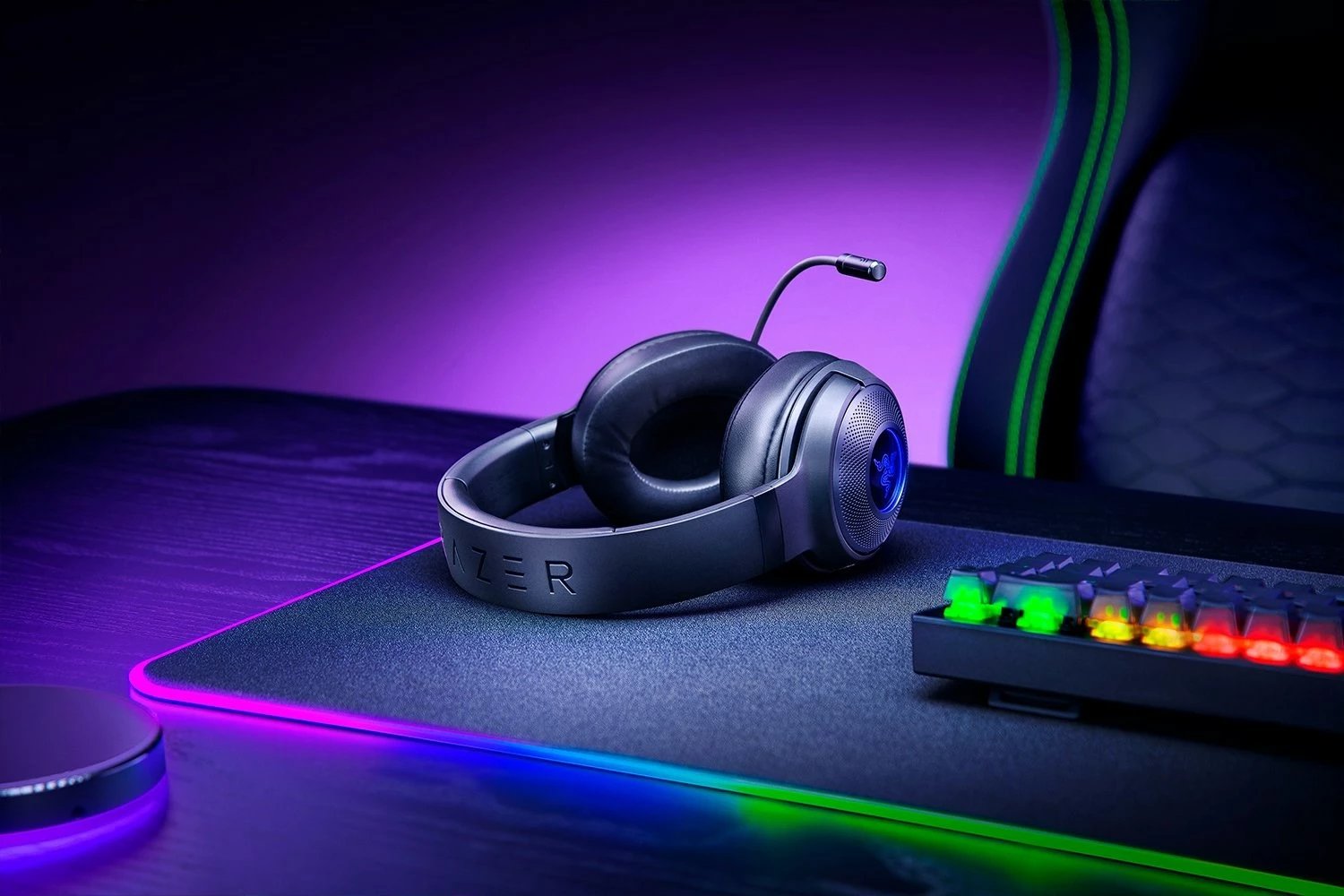 Kufje Razer Kraken V3 X, me kabllo, për lojëra, USB Type-A, Të zeza