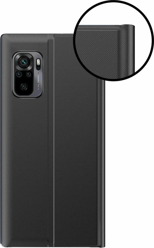 Mbështjellës Hurtel Sleep Case Bookcase me smart window për Xiaomi Redmi K40 Pro+, K40 Pro, K40, Poco F3, Blu