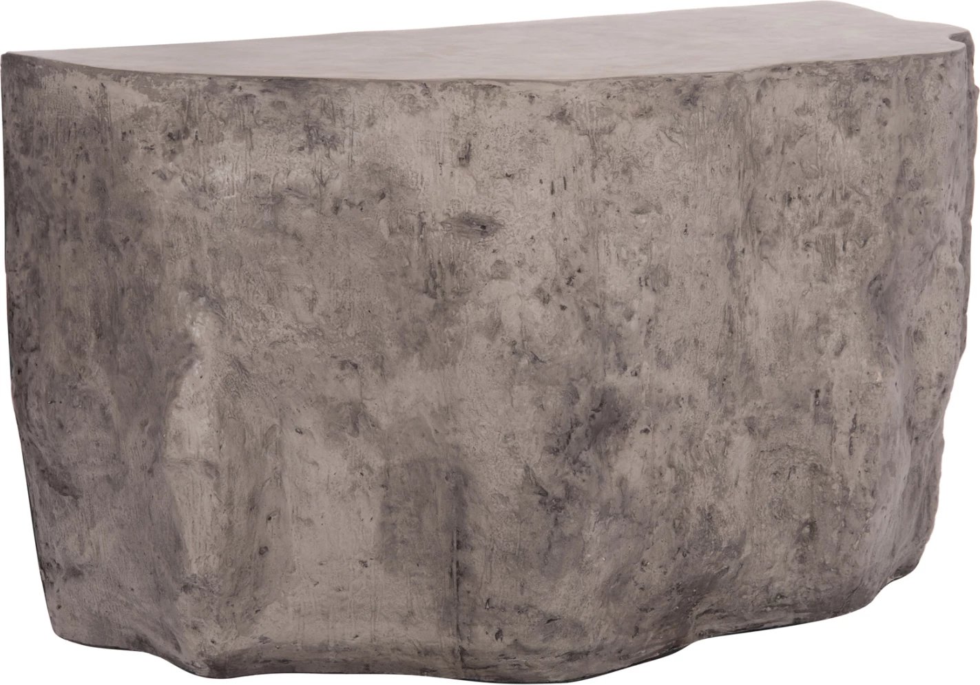 Konsolë INTERON, formë shkëmbi, fibër-cement, ngjyrë gri, 120x50x71cm