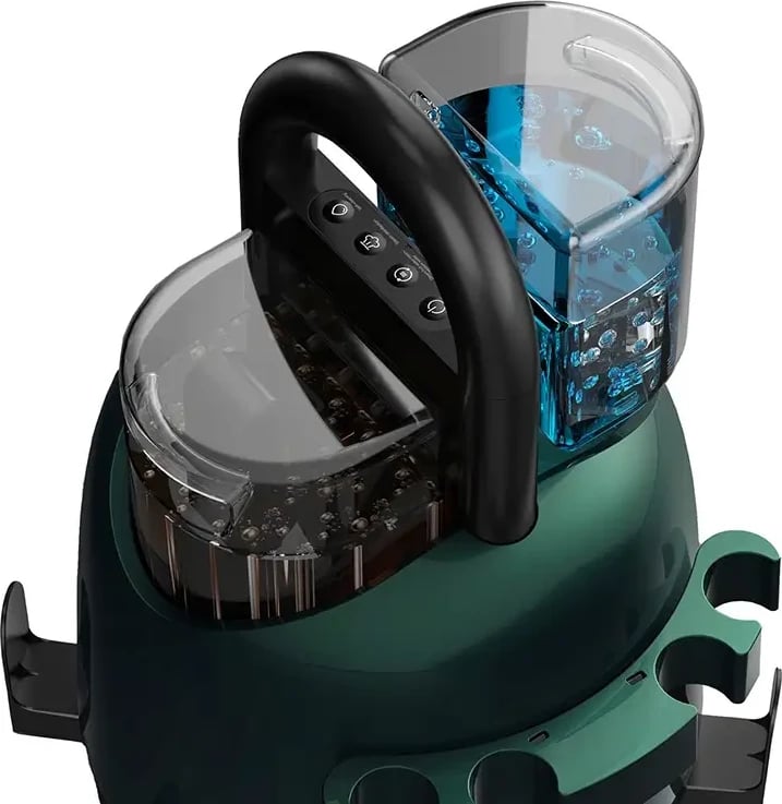 Fshesë me avull dhe larje Deerma DEM-BY700, 1650W, 1.6L ujë i pastër, 1.4L ujë i ndotur, e gjelbër, set aksesorësh