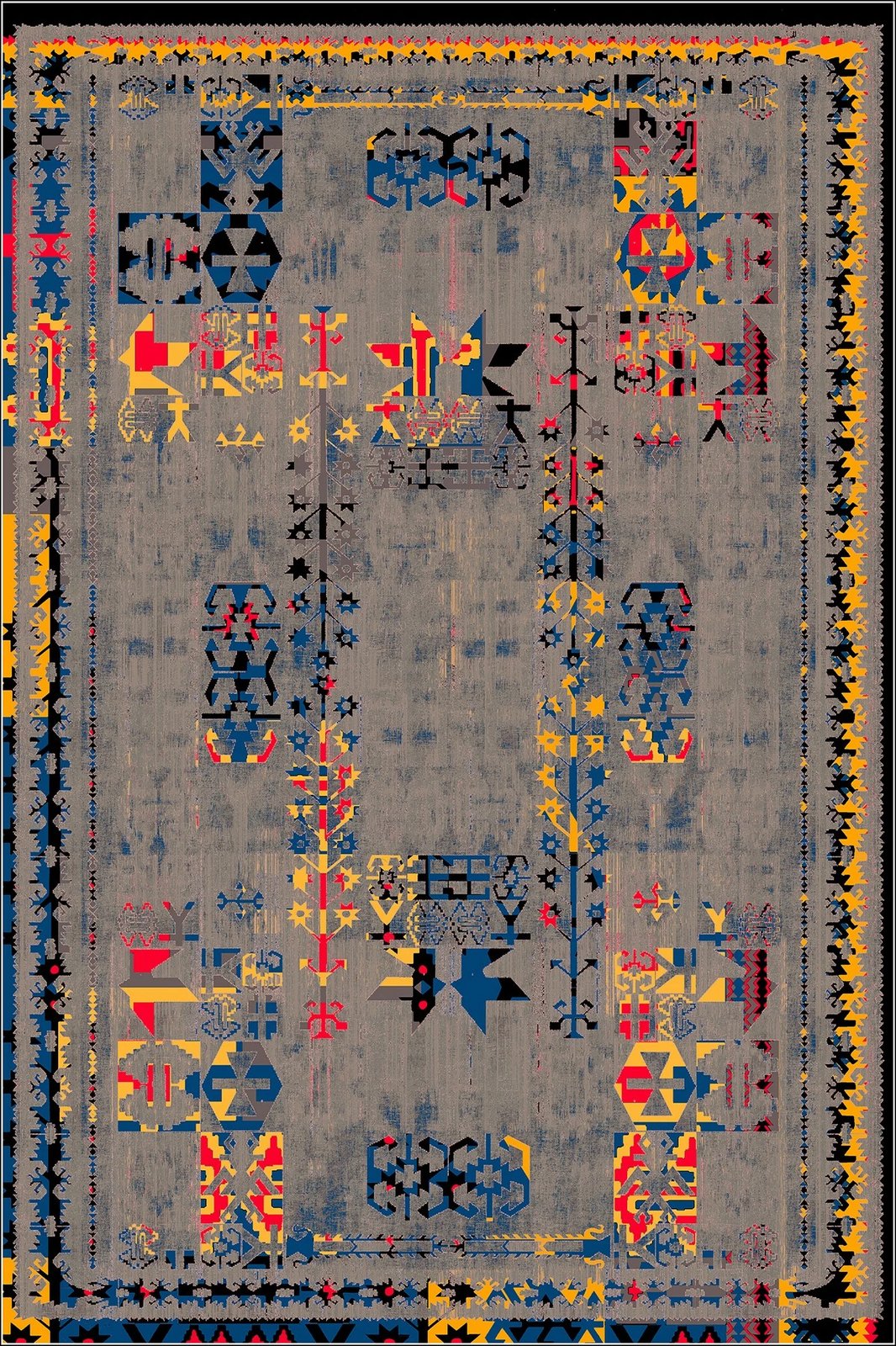 Qilim për korridor, shumëngjyrësh, Conceptum Hypnose CT-1237, 80x150cm