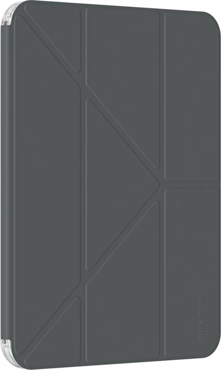 Mbështjellës tablet AmazingThing Minimal Case për iPad Air 11" M3 (2025), kapak folio me qëndrim, mbajtës Apple Pencil, panel i pasmë transparent, i zi