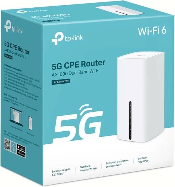 Router TP-LINK Archer NX200, AX1800, 5G, i bardhë
