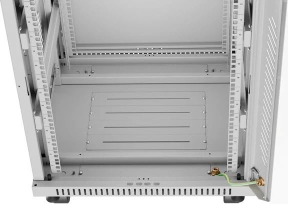 Kasë rack LANBERG Szafy RACK 19 inch 15U 600x600mm, xhami, gri