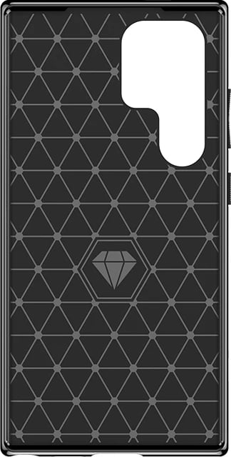 Mbështjellës i blinduar Hurtel Thunder Case për Samsung Galaxy S24 Ultra, TPU, zi