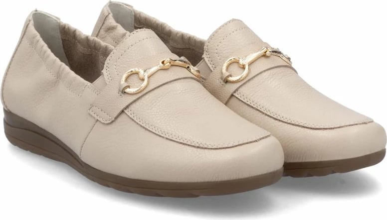 Këpucë lëkure për femra Rieker, bezhë