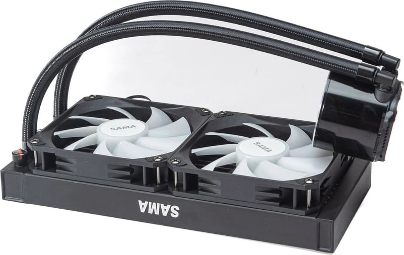 Ventilator Ftohës Me Ujë Për Kompjuter SAMA T240MM black (Zezë)