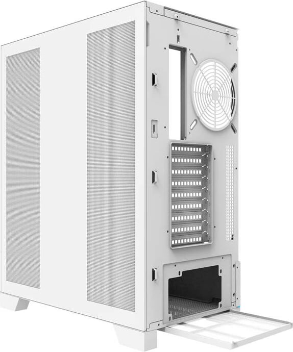 Kasë Darkflash DY450L, Big Tower, pa ventilatorë, e bardhë