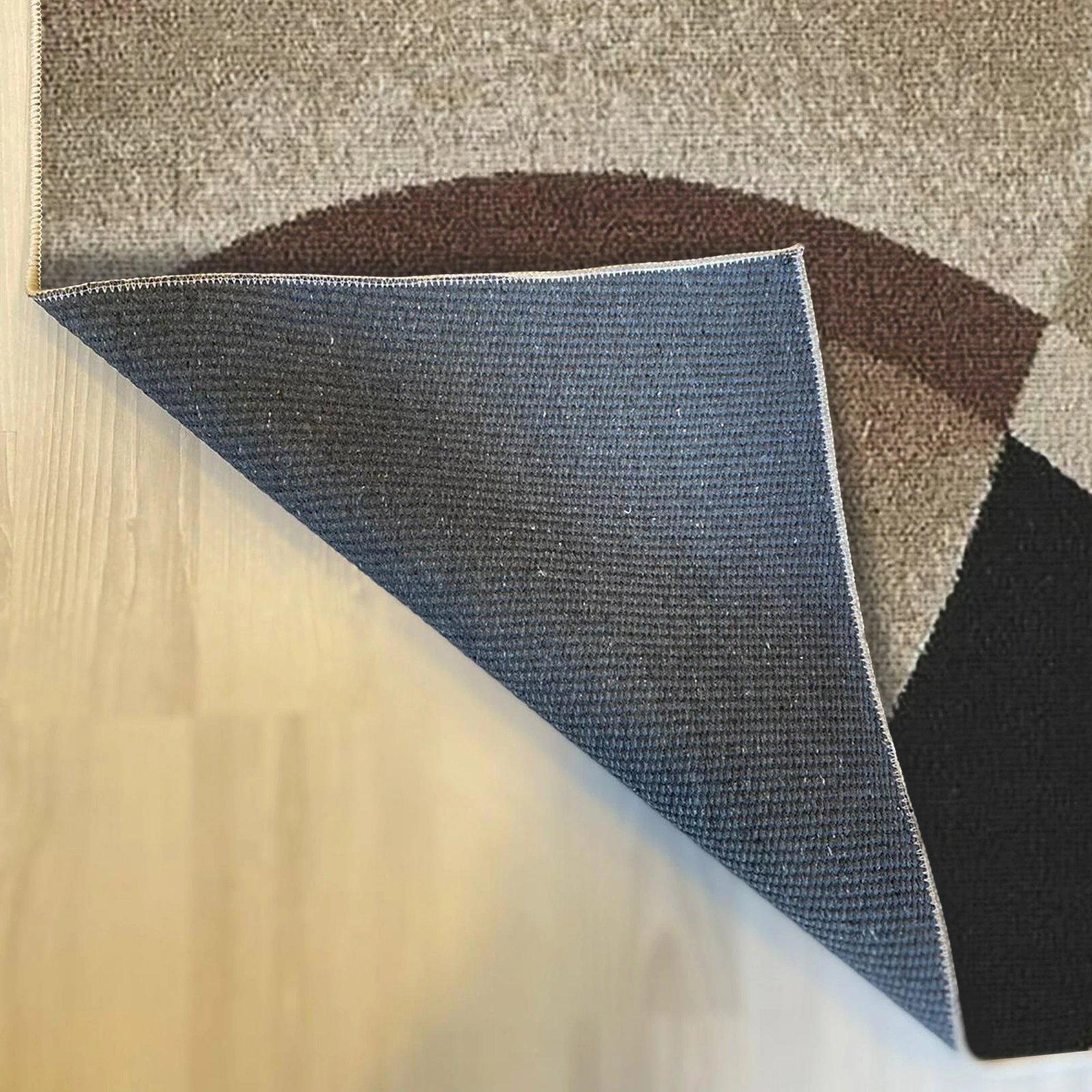 Qilim Conceptum Hypnose, ngjyrë bezhë dhe e zezë, Woopamuk198, 80x120cm