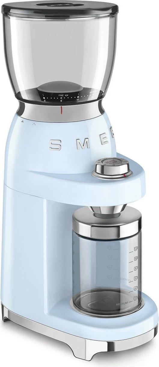 Mulli kafe SMEG CGF11PBEU, 150W, inox, pastell blu