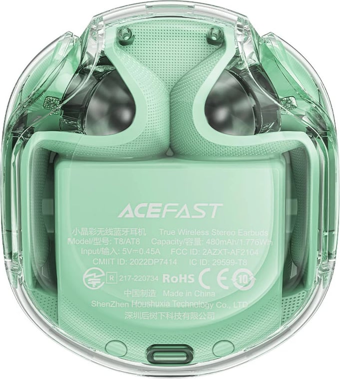 Kufje wireless Acefast T8, TWS, Bluetooth 5.3, mint